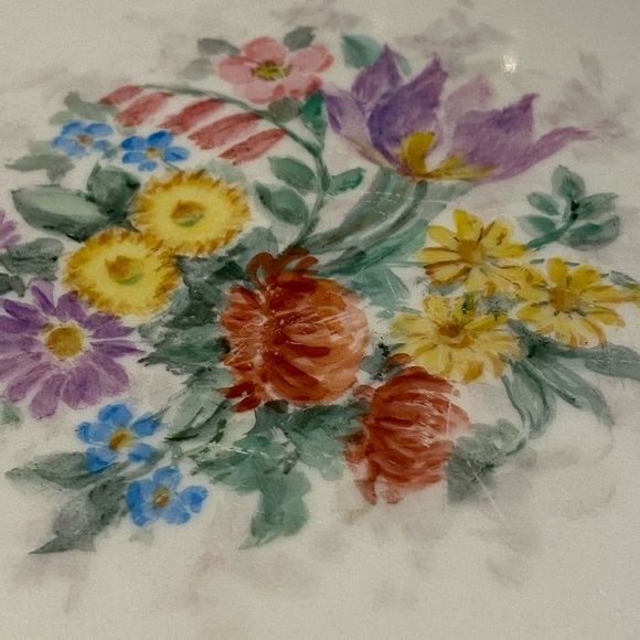 Floral Pink Dinner Plate - Picture 3 of 4